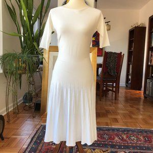 Collezioni Armani off-white half-sleeve dress sz 6